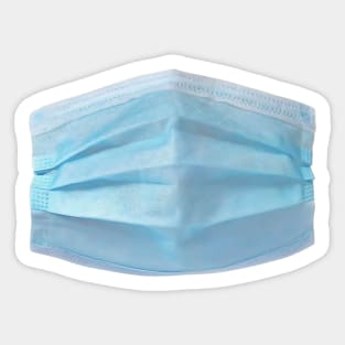 Blue Face Mask Sticker